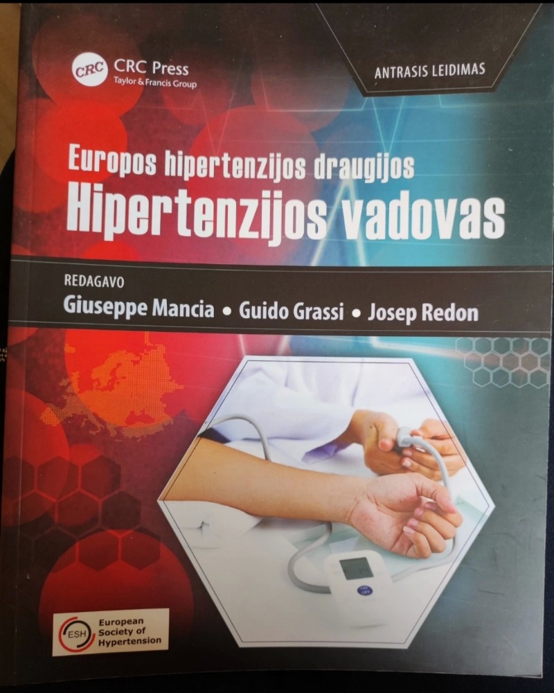 EUROPOS HIPERTENZIJOS DRAUGIJOS HIPERTENZIJOS VADOVAS