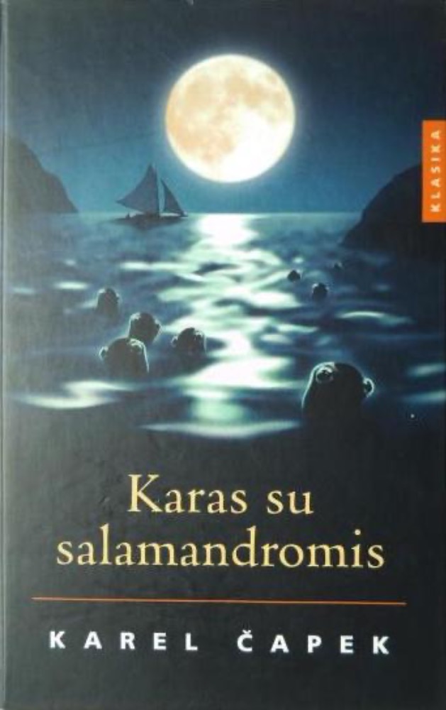Karas su salamandromis