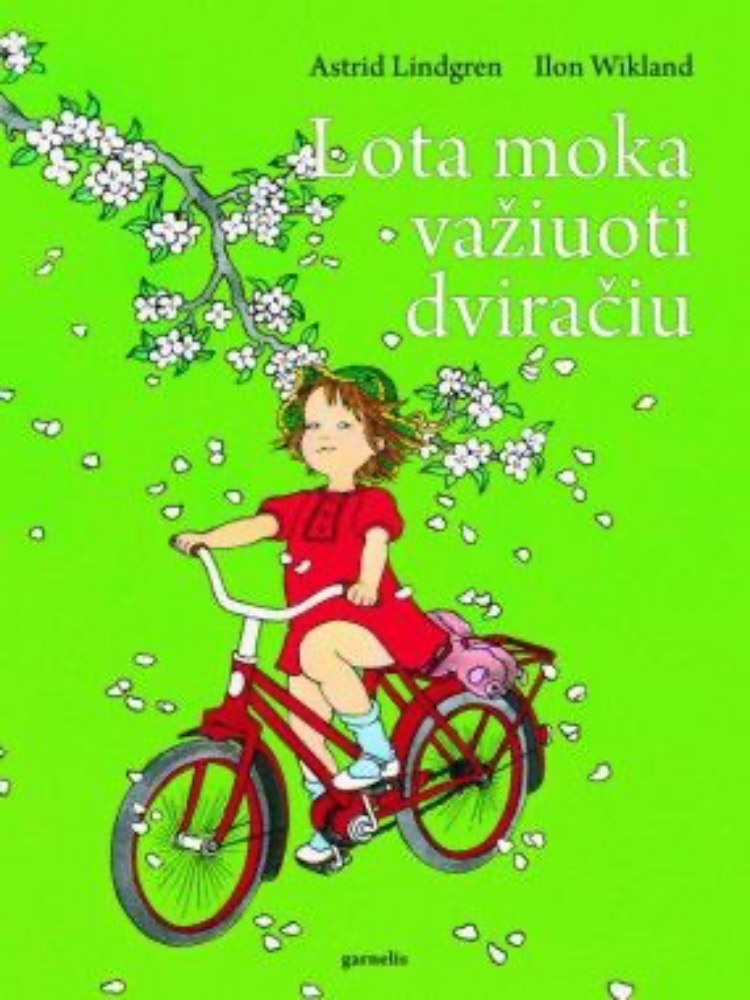 Lota moka važiuoti dviračiu