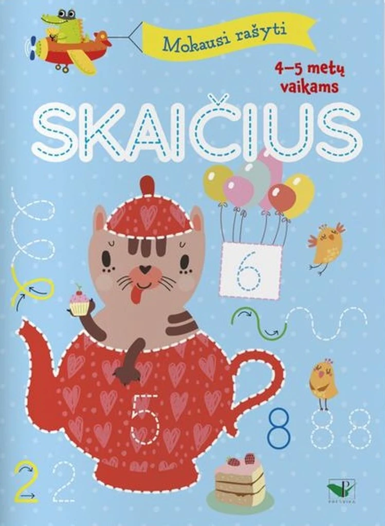 Mokausi rašyti skaičius 4–5 metų vaikams