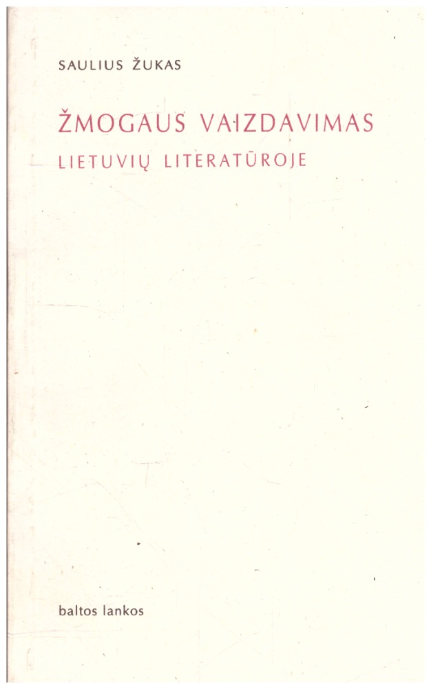 Žmogaus vaizdavimas lietuvių literatūroje