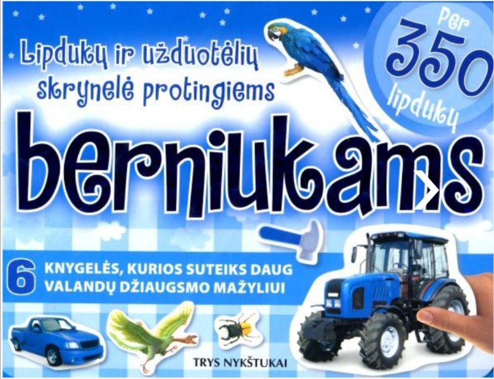 Lipdukų ir užduotėlių skrynelė protingiems berniukams 