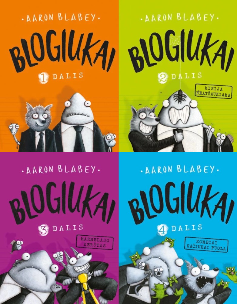 4 knygų serija BLOGIUKAI