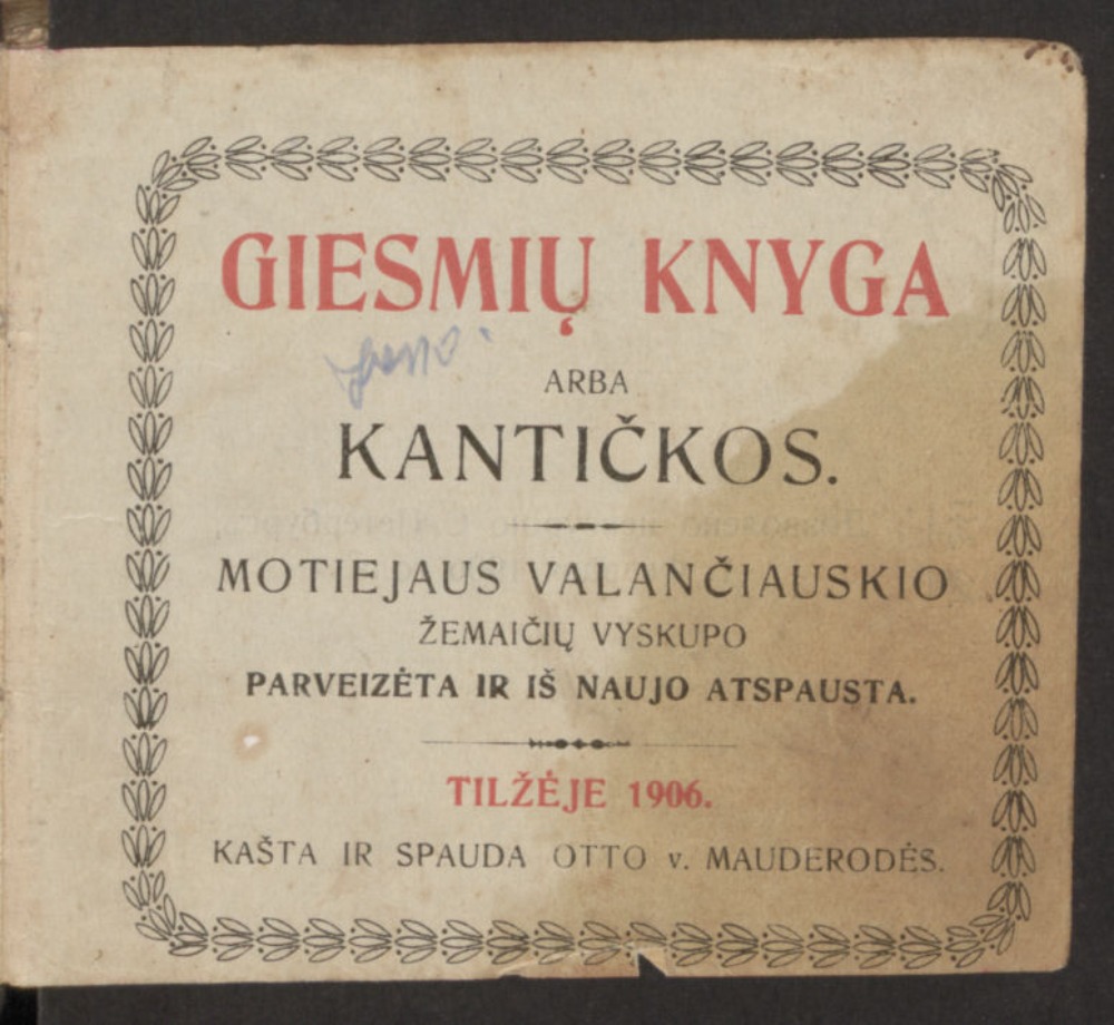 Giesmių knyga arba Kantičkos