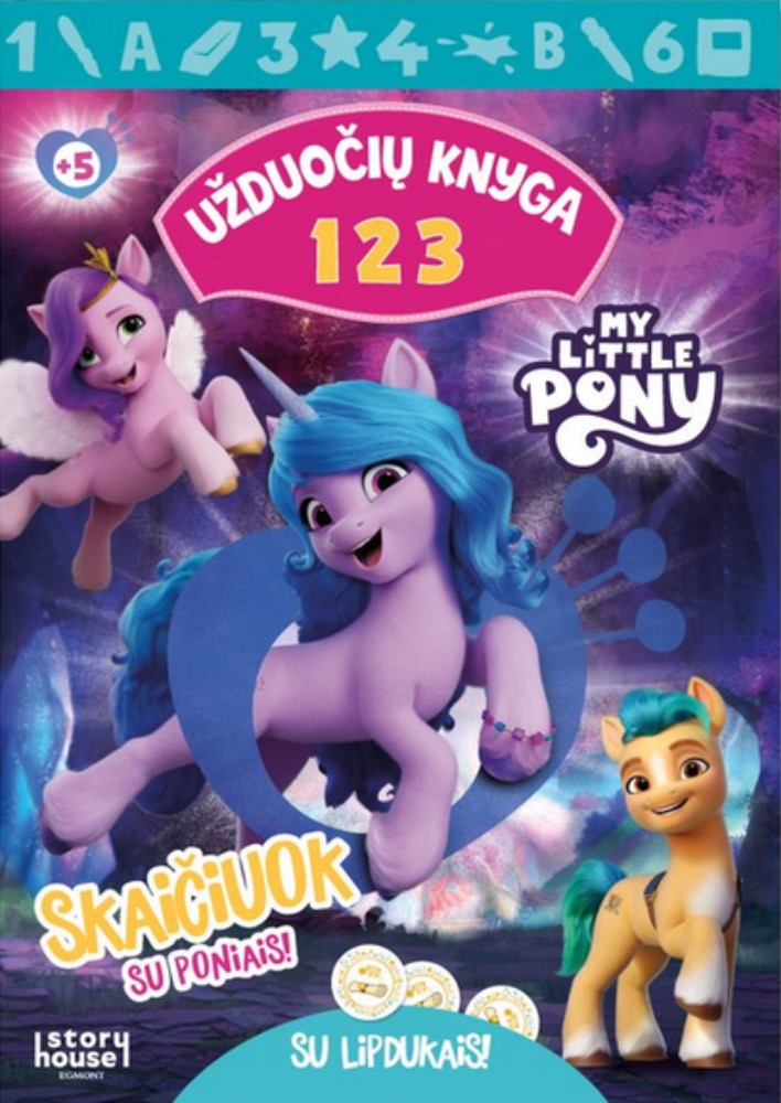 Mažieji poniai. Užduočių knyga 123