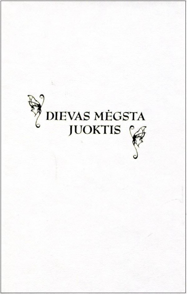 Dievas mėgsta juoktis
