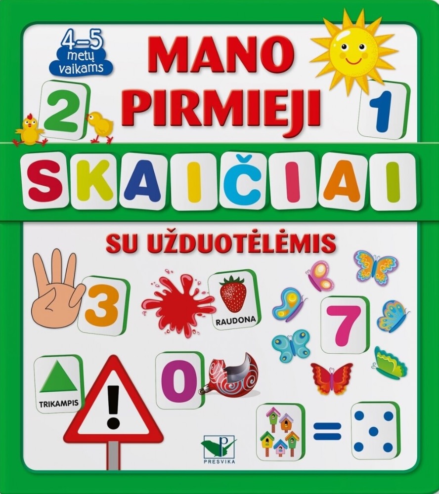 Mano pirmieji skaičiai. Su užduotėlėmis 4–5m. vaikams