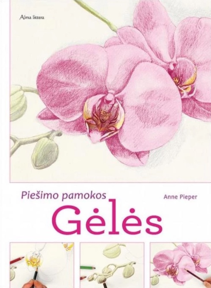 Gėlės. Piešimo pamokos