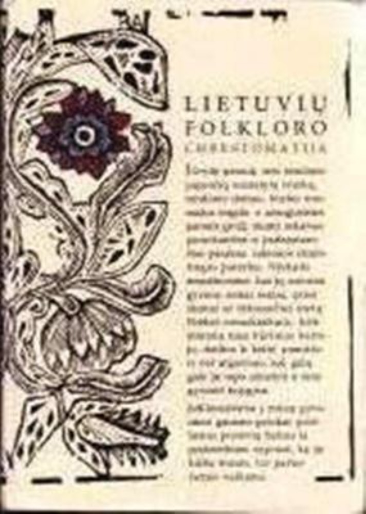 LIETUVIŲ FOLKLORO CHRESTOMATIJA