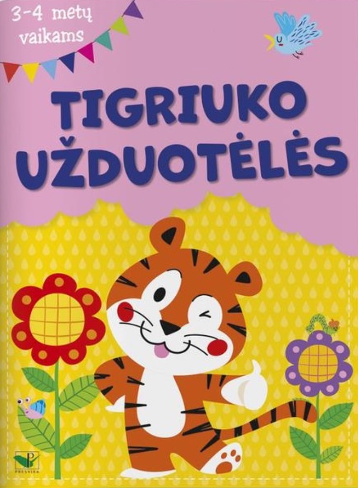 Tigriuko užduotėlės. 3–4 metų vaikams