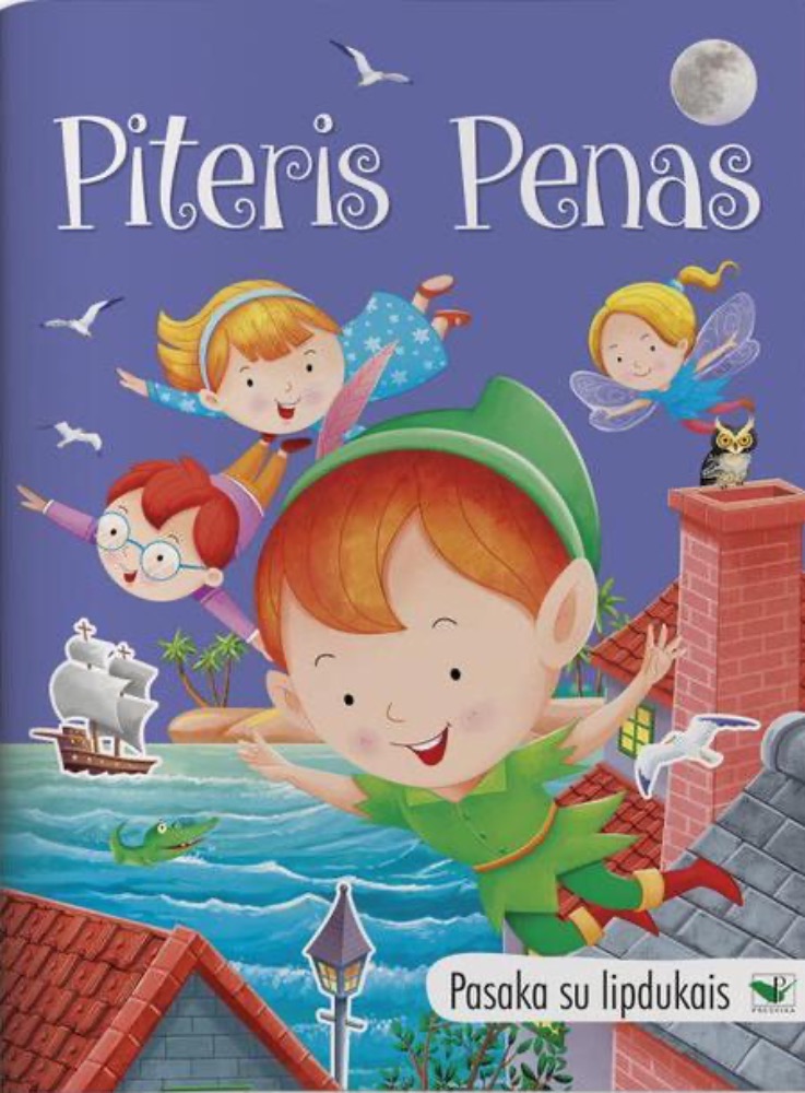 Pasaka su lipdukais. Piteris Penas