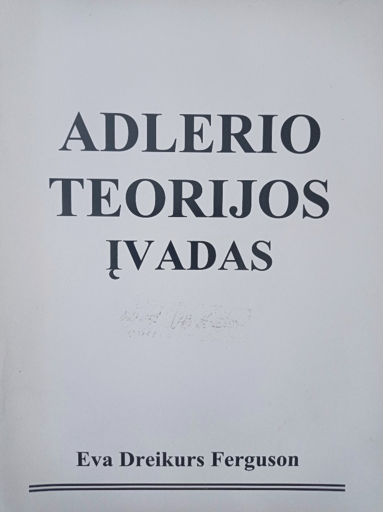 Adlerio teorijos įvadas 