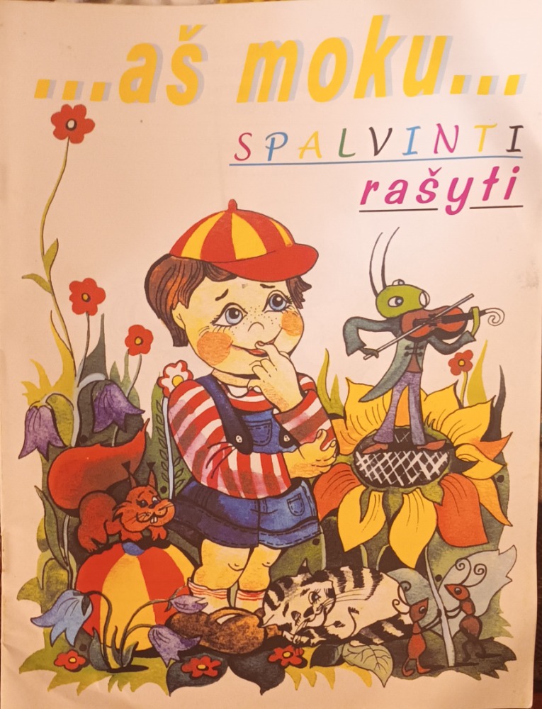 Aš moku  spalvinti rašyti 