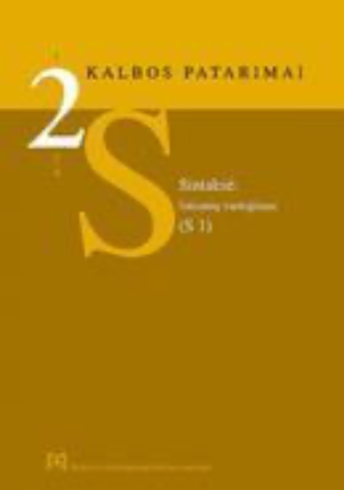 Kalbos patarimai 2 (S1). Sintaksė: Linksnių vartojimas