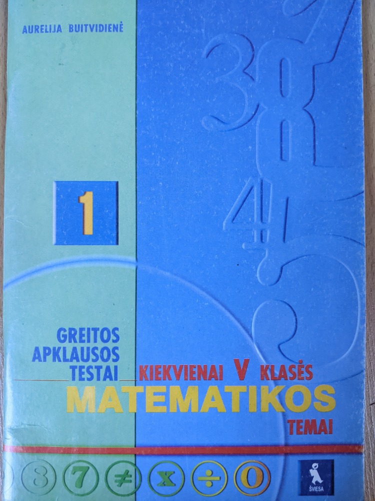 Greitos apklausos testai kiekvienai V klasės matematikos temai