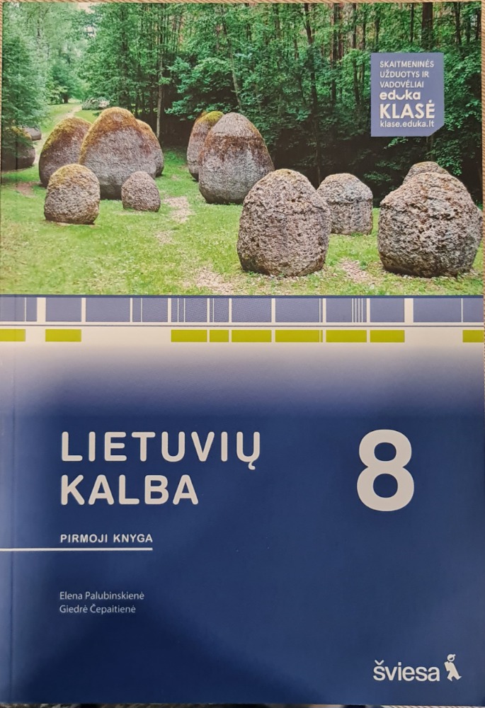 Lietuvių kalba 8 klasė. Pirmoji knyga