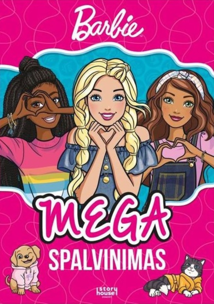 Barbė. Mega spalvinimas