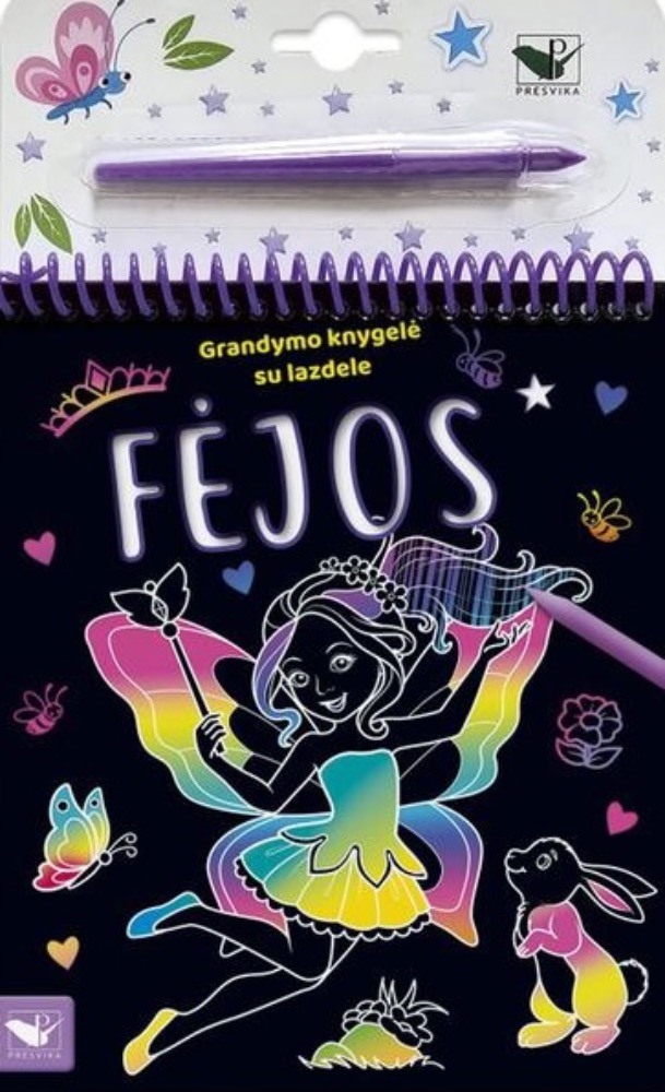 Fėjos. Grandymo knygelė su lazdele