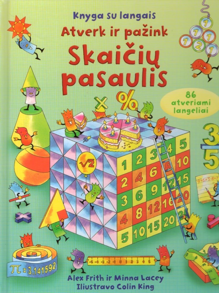Atverk ir pažink. Skaičių pasaulis. Knyga su langais