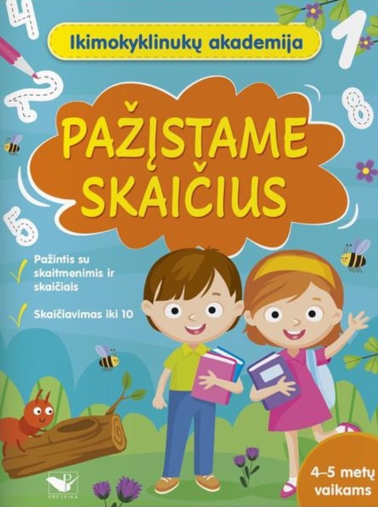 Ikimokyklinukų akademija. Pažįstame skaičius 4–5 metų vaikams