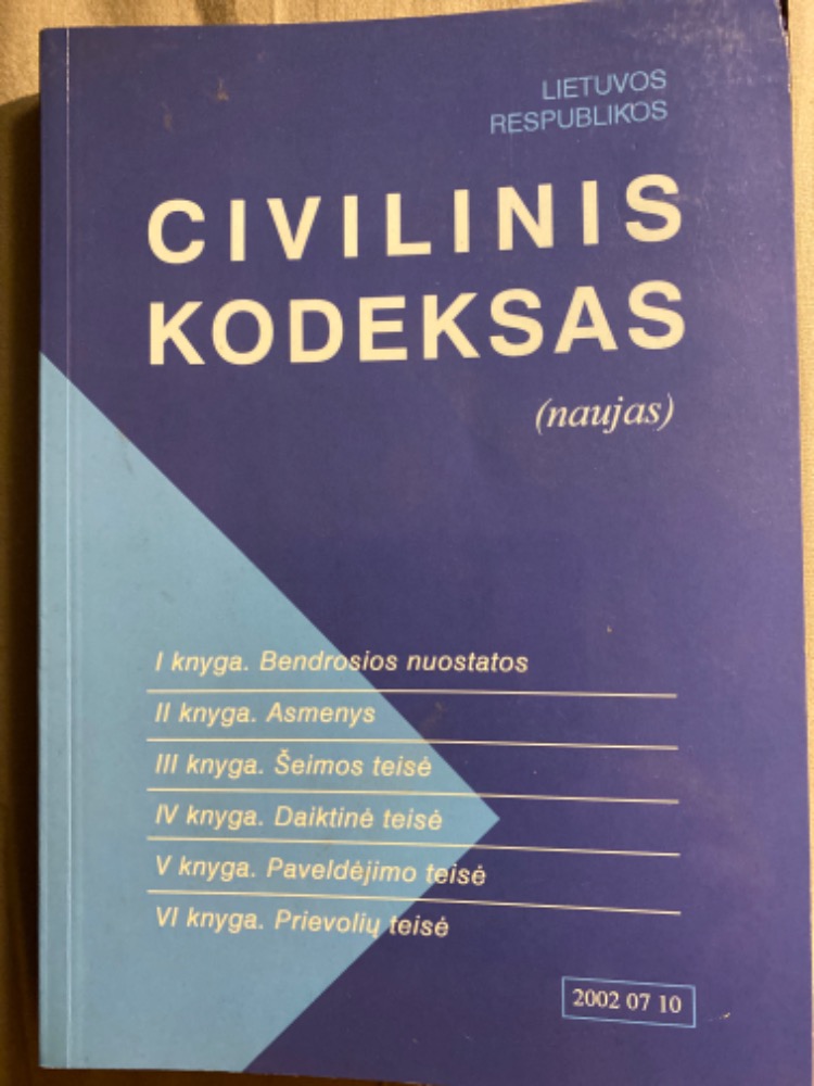 Lietuvos respublikos civilinis kodeksas (naujas)