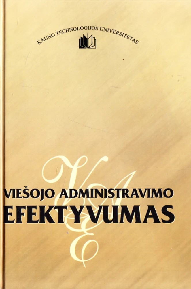 Viešojo administravimo efektyvumas