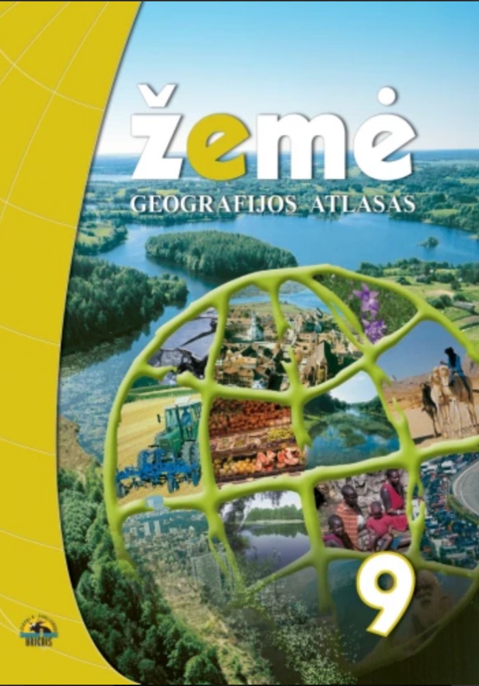 Žemė geografijos atlasas 9 klasei