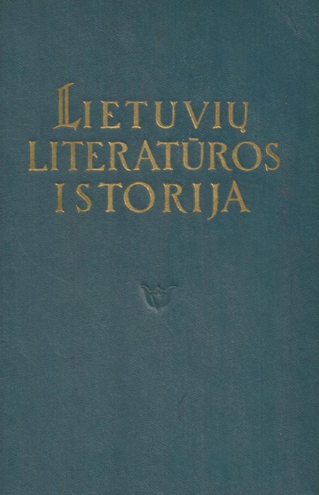 Lietuvių literatūros istorija II tomas