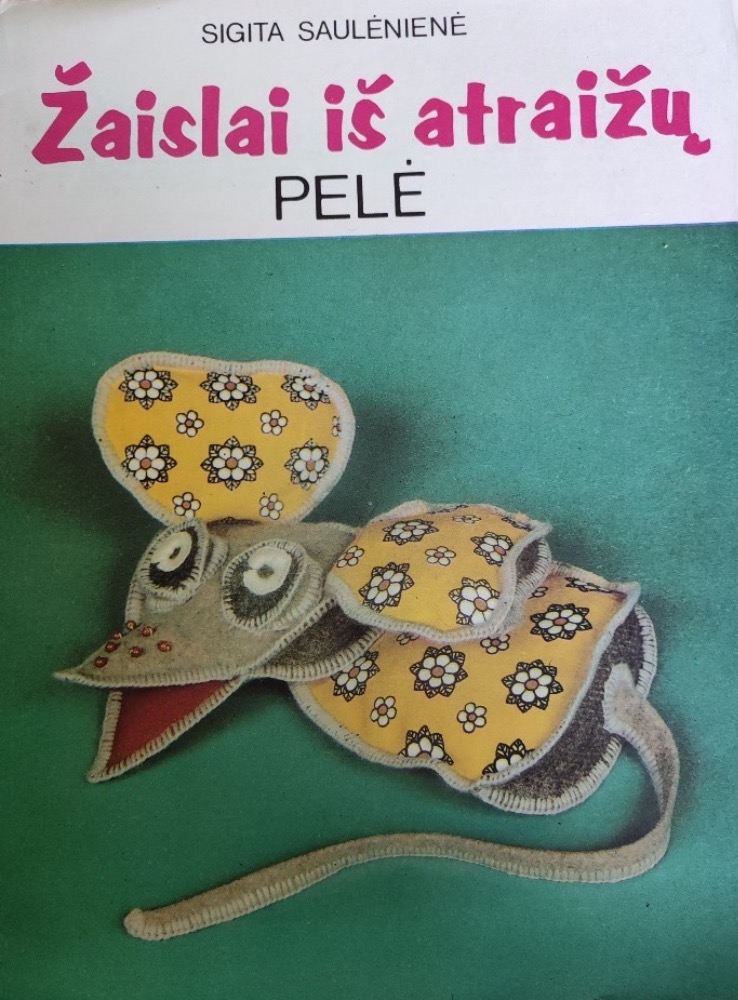 Žaislai iš atraižų. Pelė