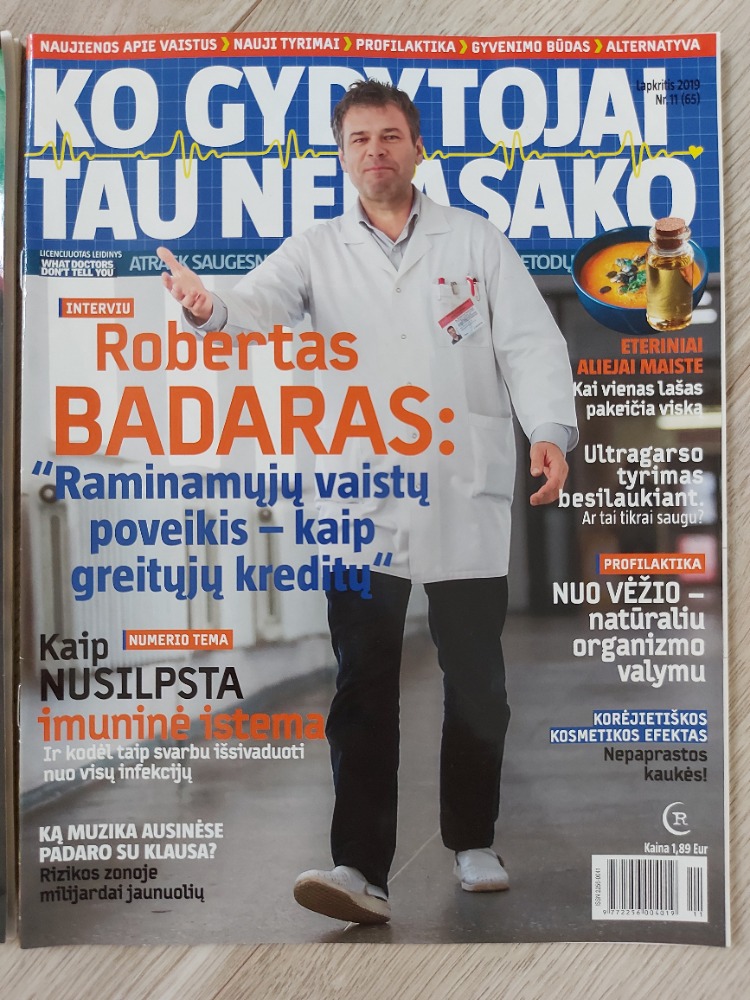 Ko gydytojai tau nepasako 2019 lapkritis