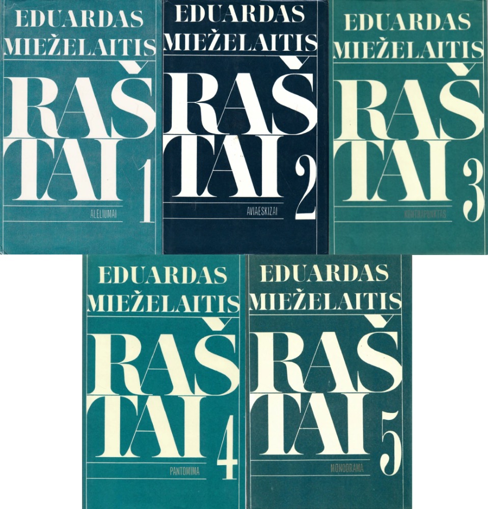 Eduardas Mieželaitis. Raštai. 1–5 tomai