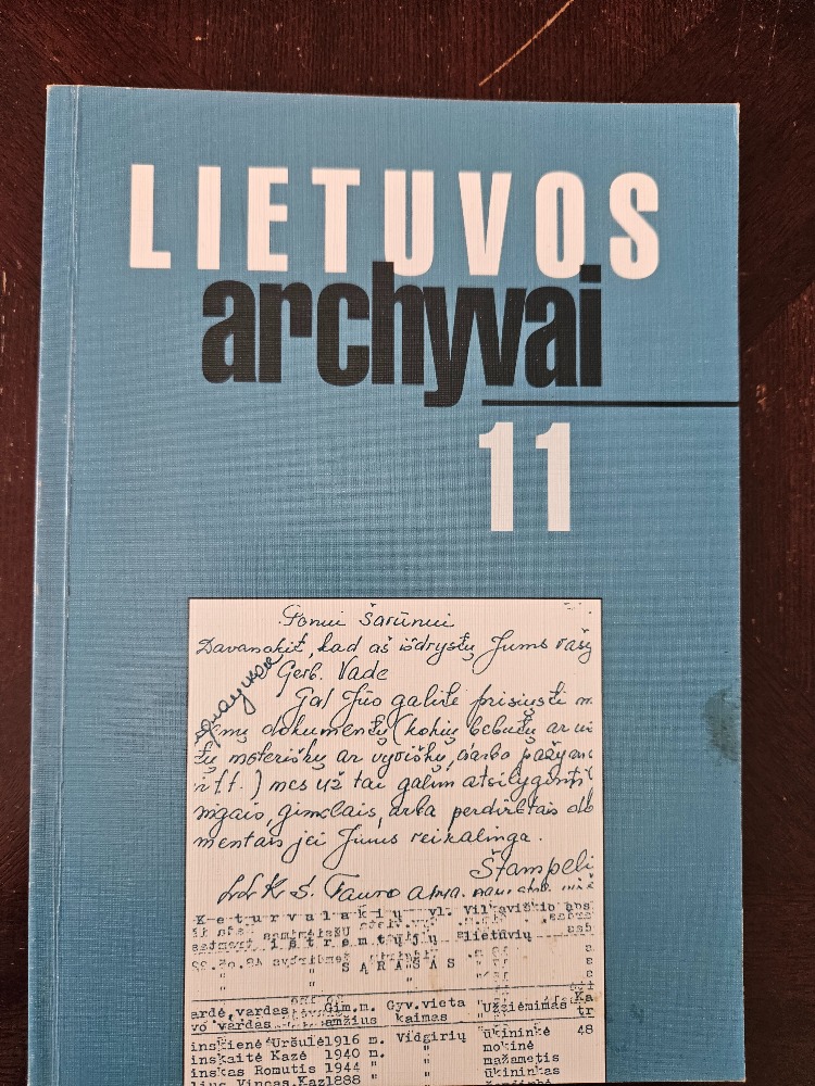 Lietuvos archyvai 11