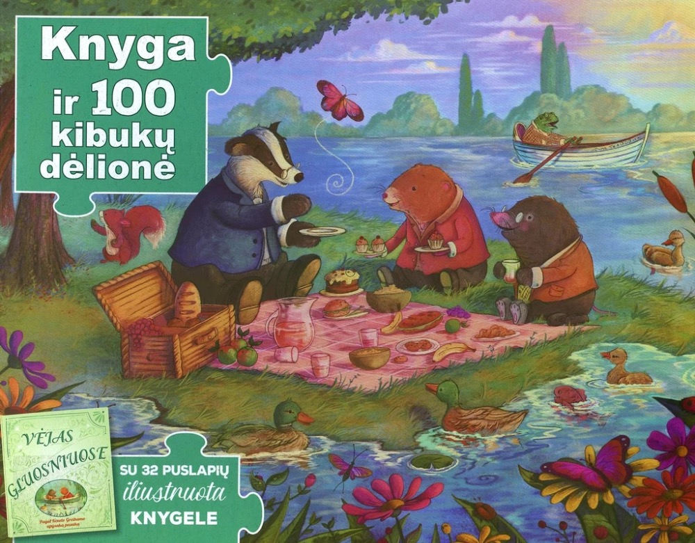 Vėjas gluosniuose. Knyga ir 100 kibukų dėlionė