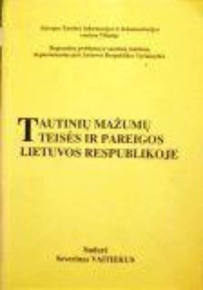 Tautinių mažumų teisės ir pareigos Lietuvos respublikoje