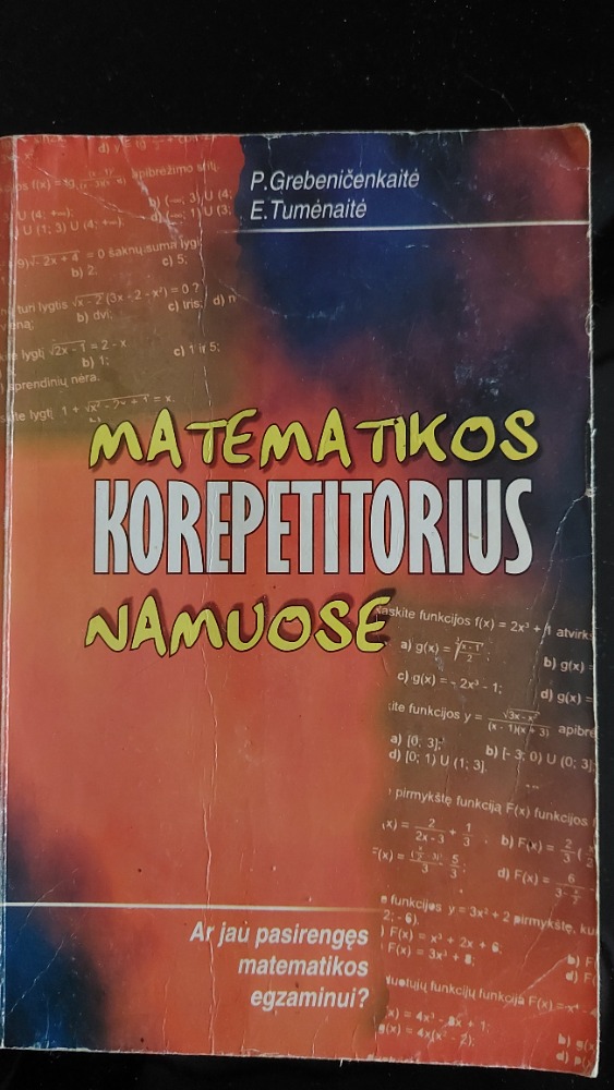 Matematikos korepetitorius namuose