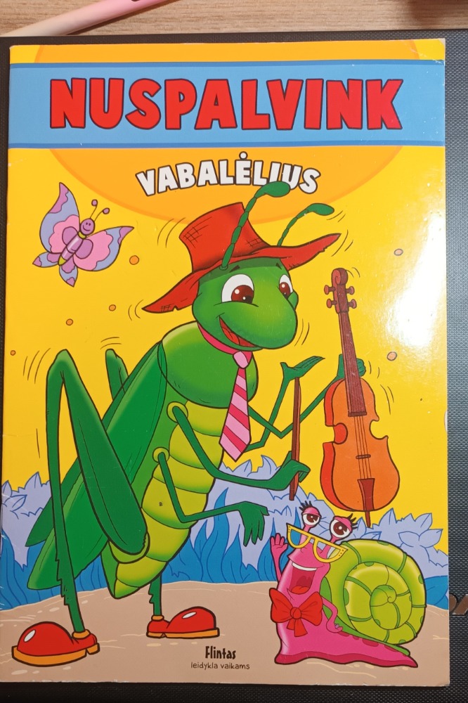 Nuspalvink vabalėlius 