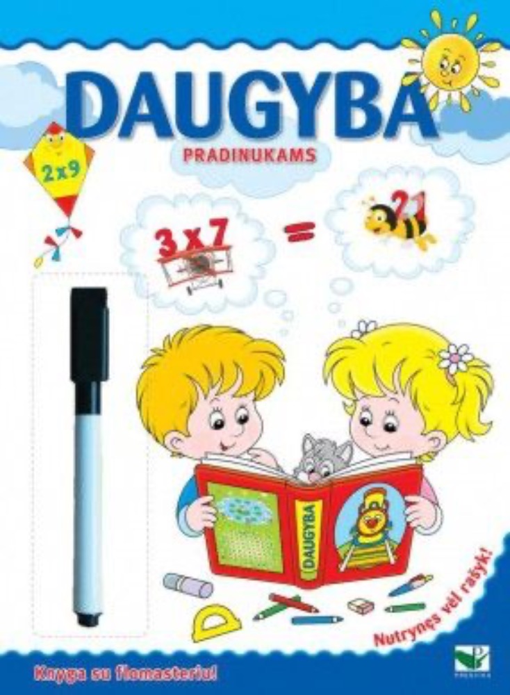 Daugyba pradinukams. Nutrynęs vėl rašyk. Su flomasteriu