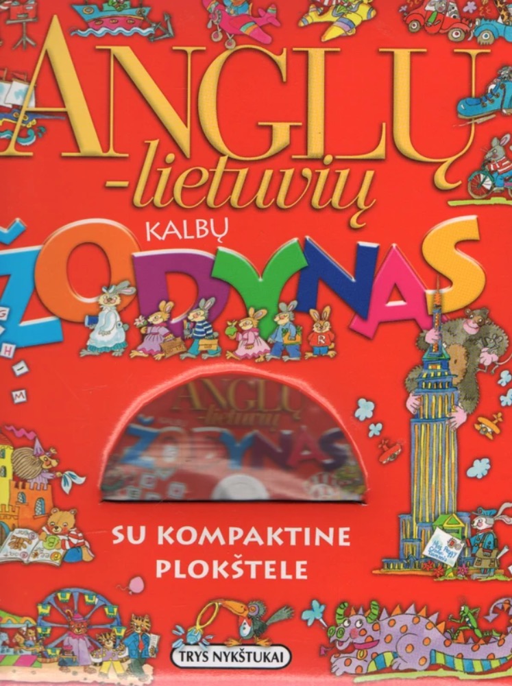 Anglų-lietuvių kalbų žodynas su CD