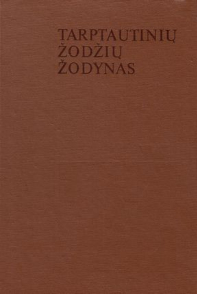 Tarptautinių žodžių žodynas