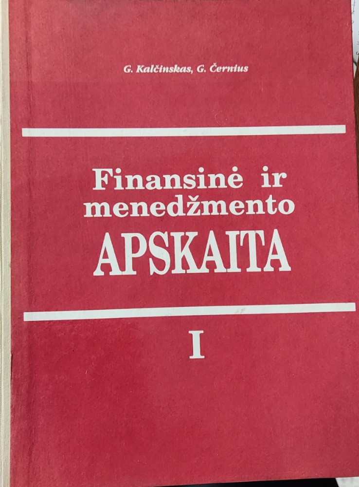 Finansinė ir menedžmento apskaita 