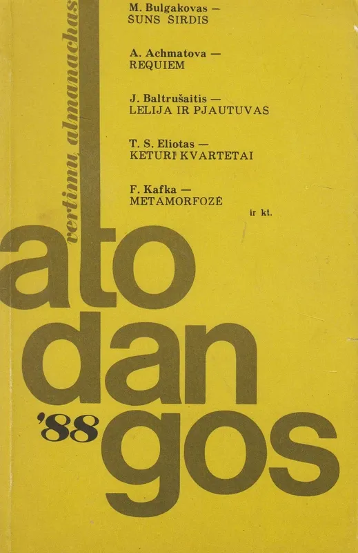 Atodangos '88. Vertimų almanachas