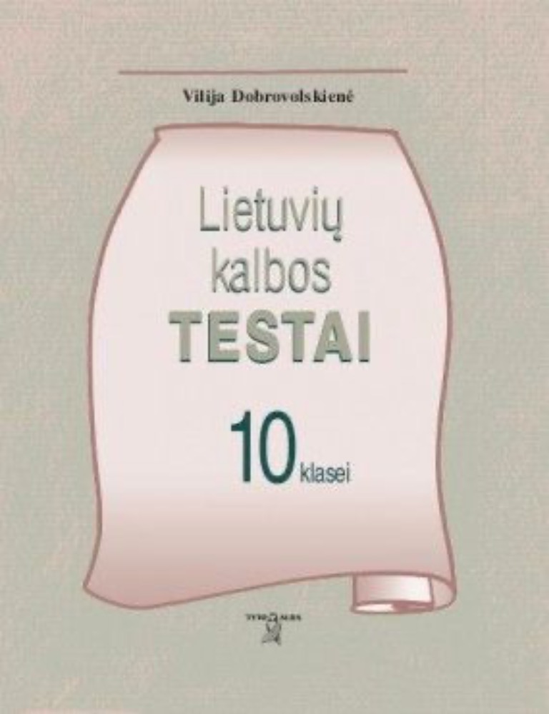 Lietuvių kalbos testai 10 kl.