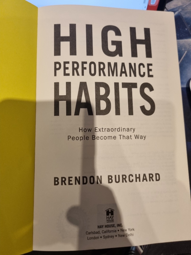 High performance habits