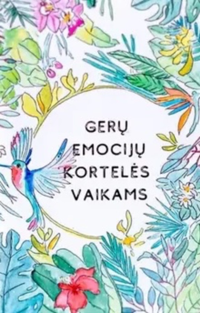 Gerų emocijų kortelės vaikams (su knygele)
