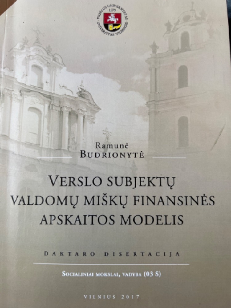 Verslo subjektų valdomų miškų finansinės apskaitos modelis