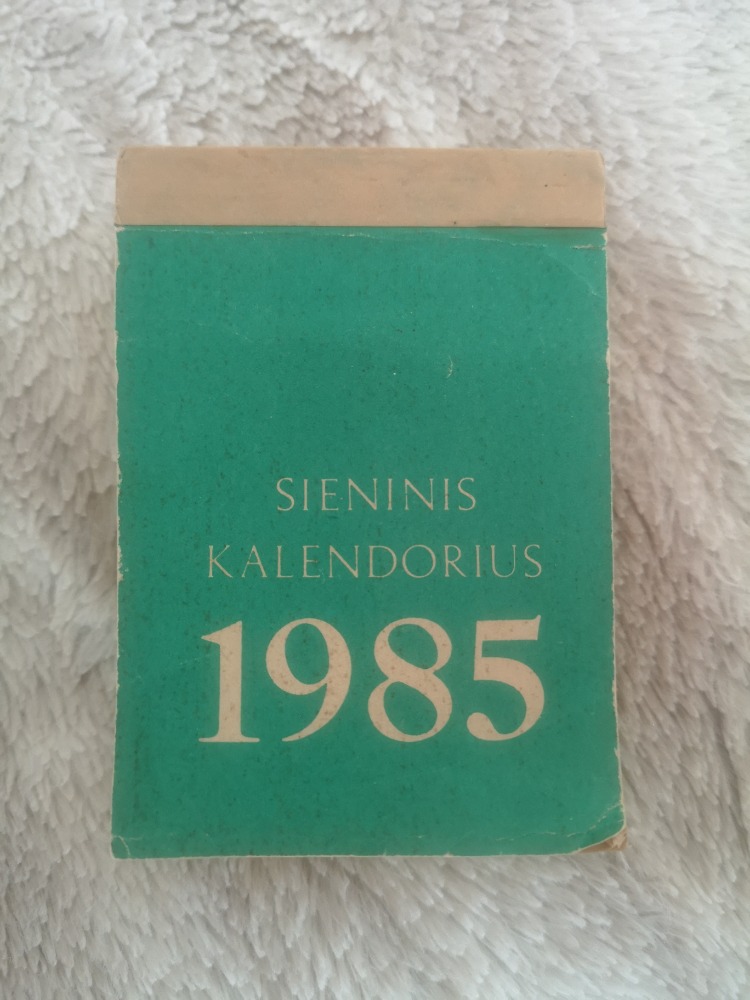 Sieninis kalendorius 1985